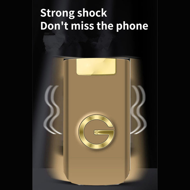 G9000 Flip Phone Entsperrtes GSM-Dual-SIM-Handy für Senioren (Gold)