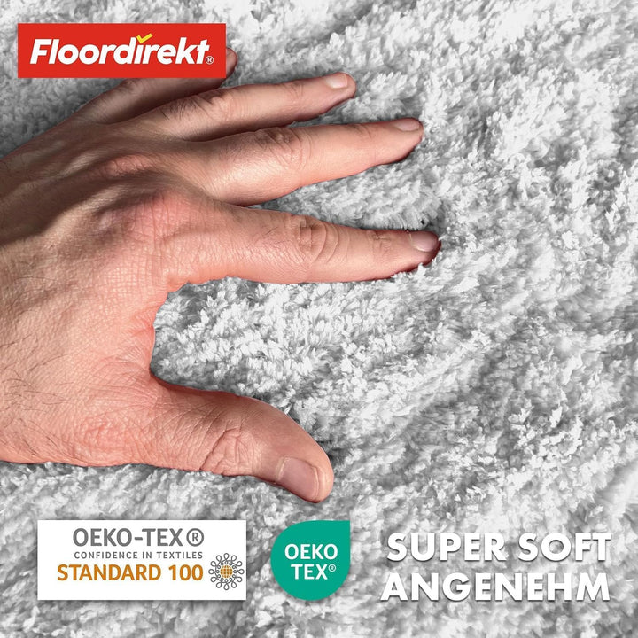 Floordirekt Badematte Sky - Badezimmerteppich - Weicher, dichter Hochflor - Rutschhemmend & Schnell