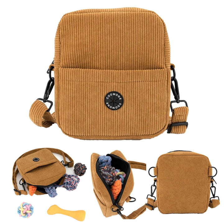 COOWONE Hundeleckerli-Tasche Hundespaziergangstasche für Leckerlis, Knabbereien, Spielzeug, Weiche C