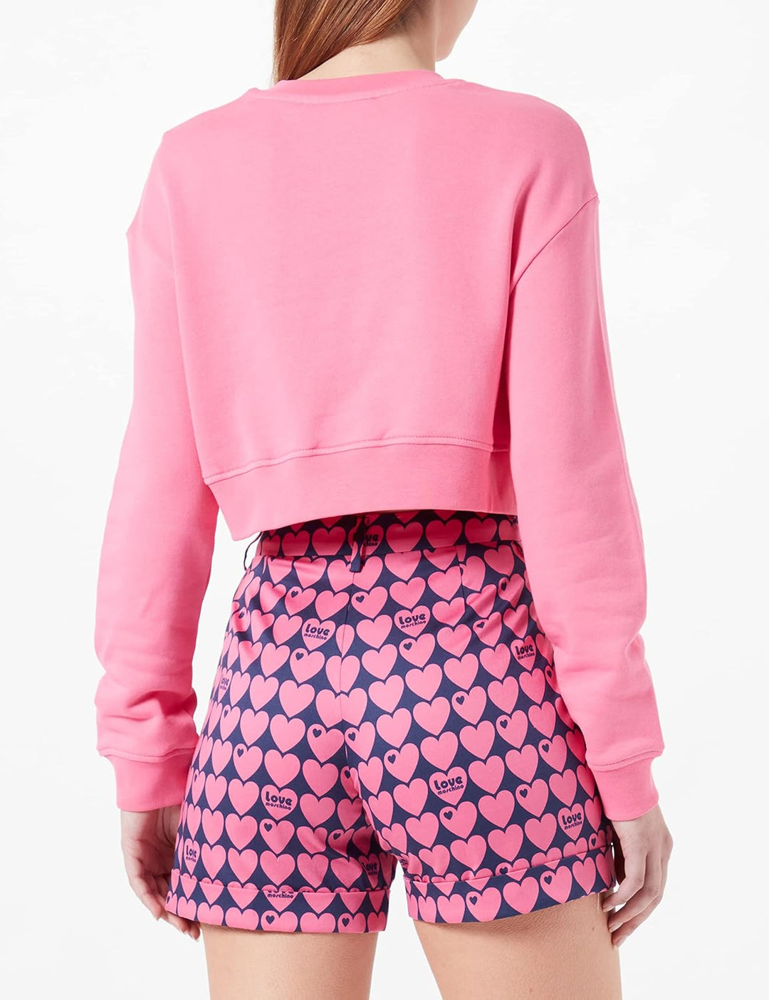 Love Moschino Damen Casual Shorts 48 Blue Fuchsia, 48 Blue Fuchsia