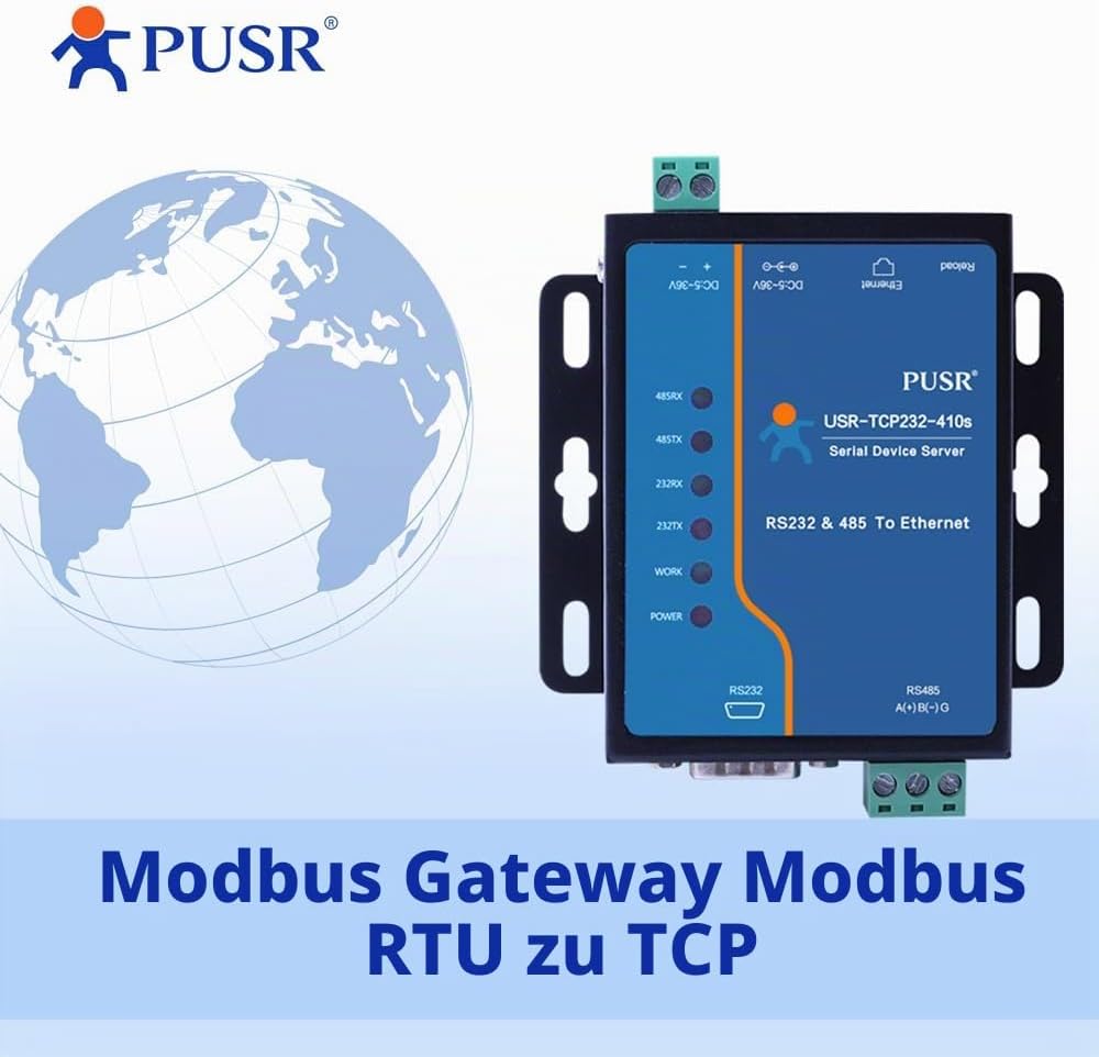 RS485 RS232 zu Ethernet Modbus Gateway Modbus zu Ethernet Modbus RTU zu TCP USR-410S