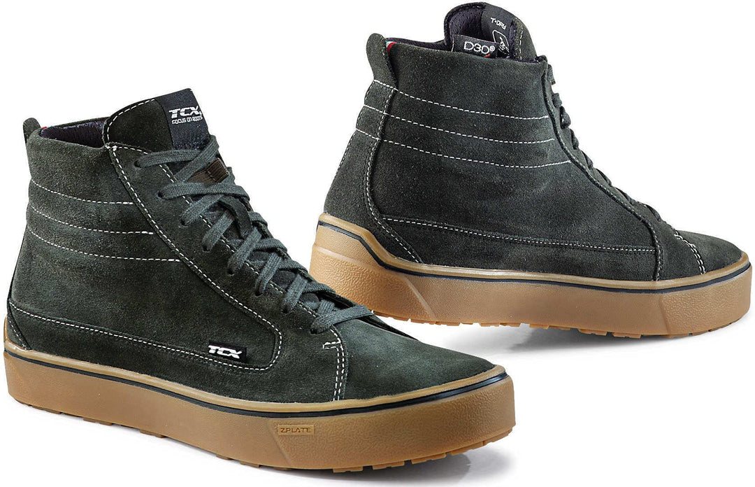 TCX 9407w Street 3 Wp Motorradschuhe Herren 41 EU Grün Braun, 41 EU Grün Braun