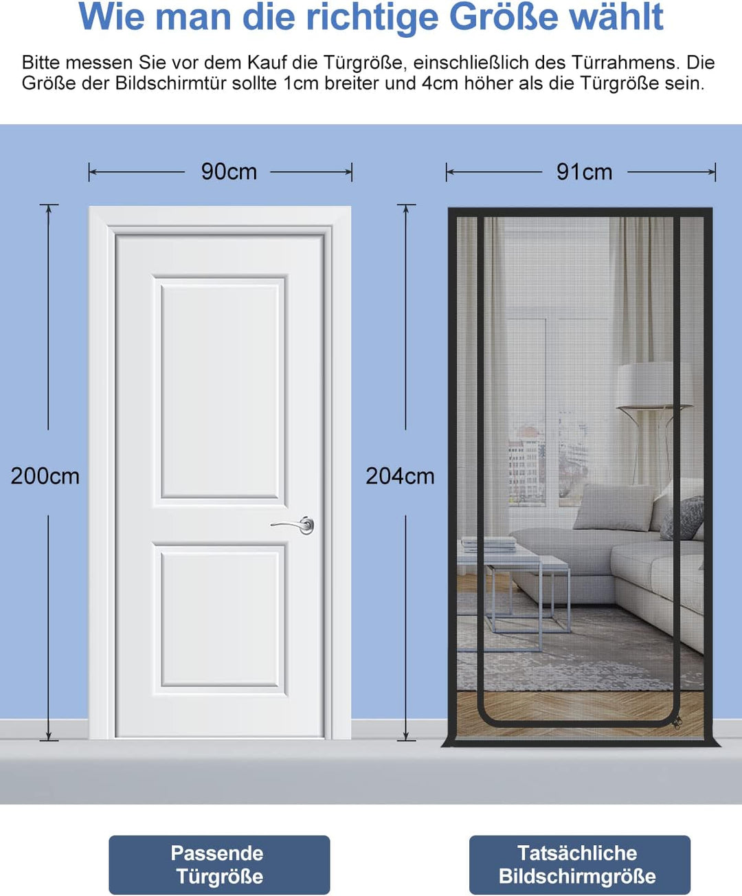 Cat Screen Katzennetz für Balkon, Haustiere Bildschirm Tür, verhindern, DASS Katzen aus Laufen, Katz