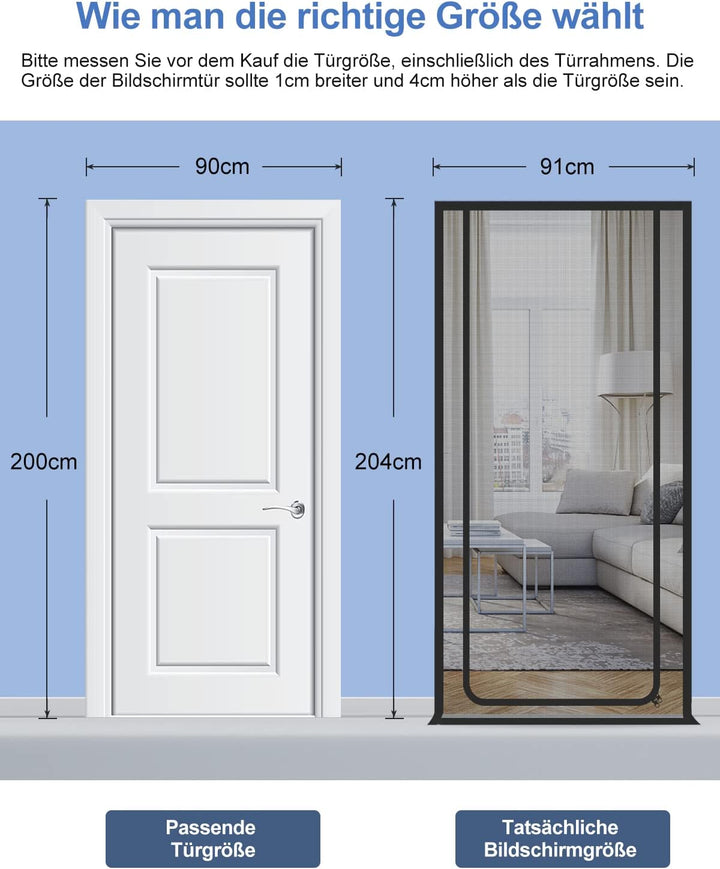 Cat Screen Katzennetz für Balkon, Haustiere Bildschirm Tür, verhindern, DASS Katzen aus Laufen, Katz