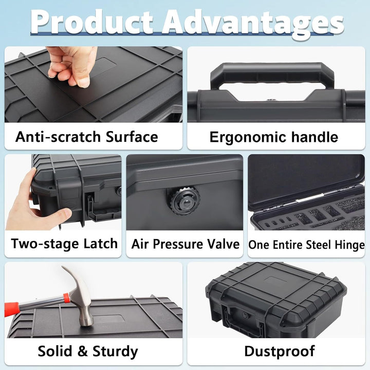 Poweka Wasserdicht Tasche Koffer Kompatibel mit DJI Mini 4 Pro/Mini 3/3 Pro, DJI RC 2/RC/RC-N2/N1 Wa