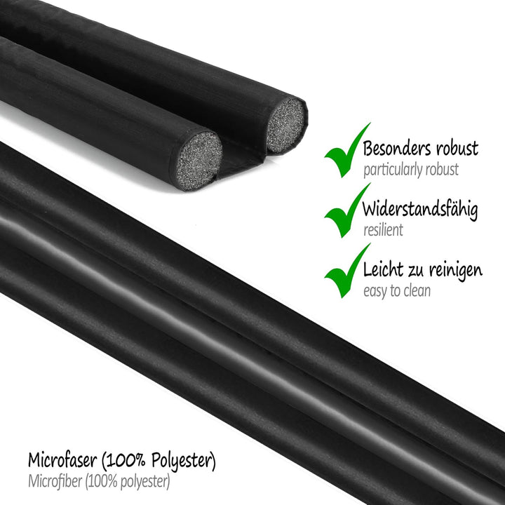 com-four® 18x Zugluftstopper für die Tür, Standardmasse Innentür - Türbodendichtung, Türunterdichtun