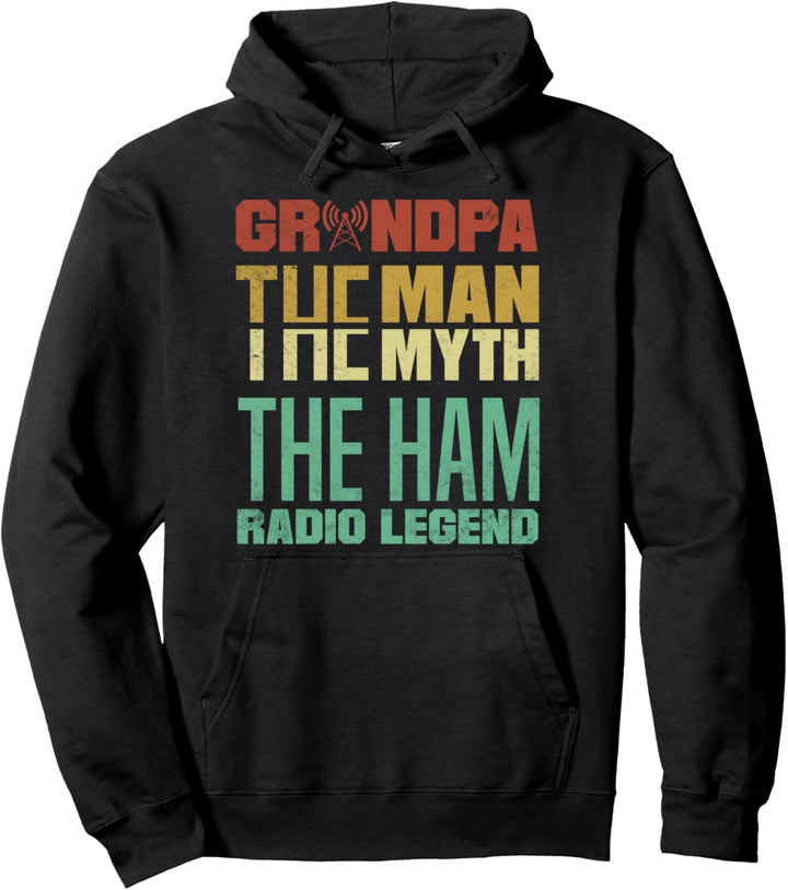 Amateur Funkbetreiber HAM Radio Grandpa Pullover Hoodie