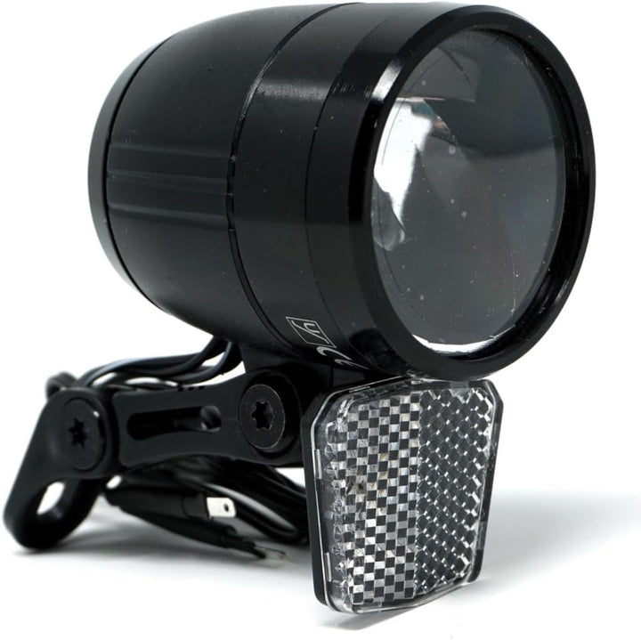 CBK-MS Fahrradlicht LED Scheinwerfer 100 Lux mit Sensor Schalter und Standlicht Fahrradlampe mit StV