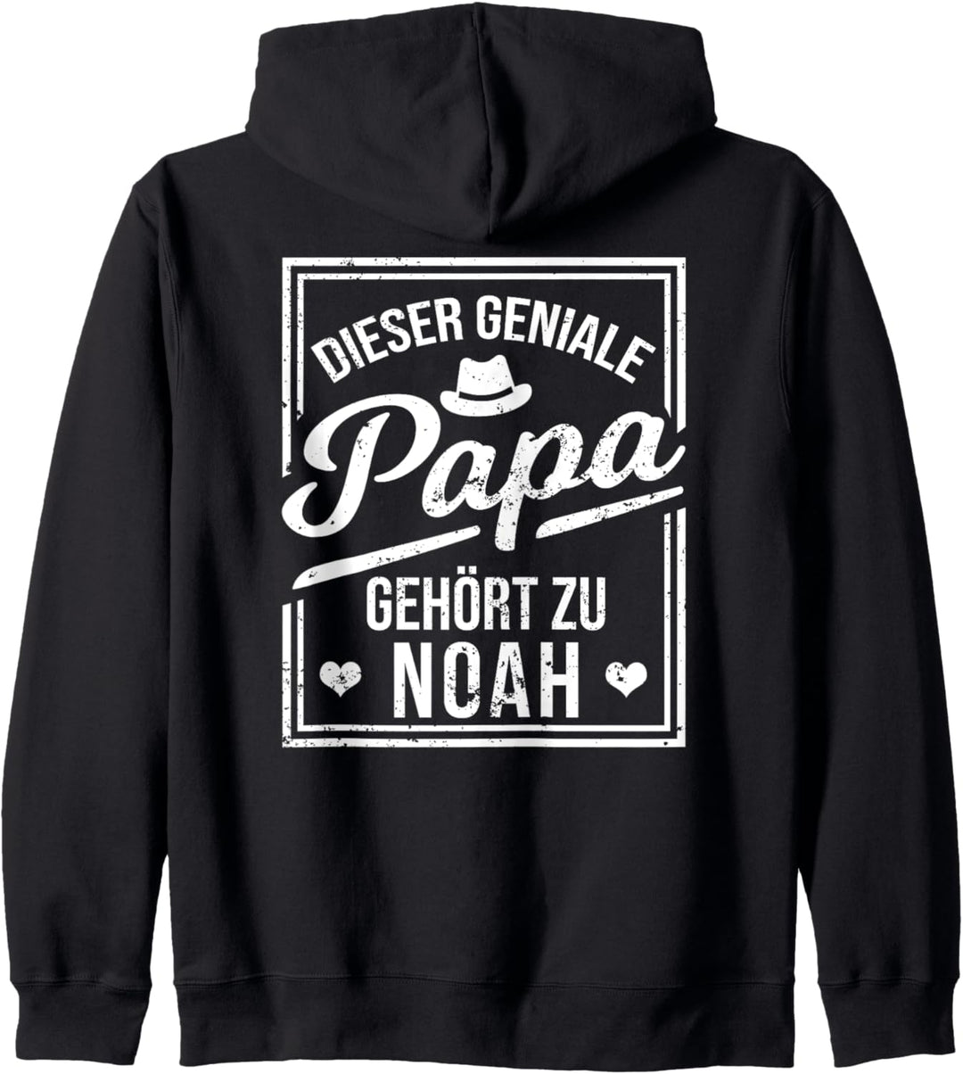 Dieser geniale Papa gehört zu Noah Jungen Name Kapuzenjacke