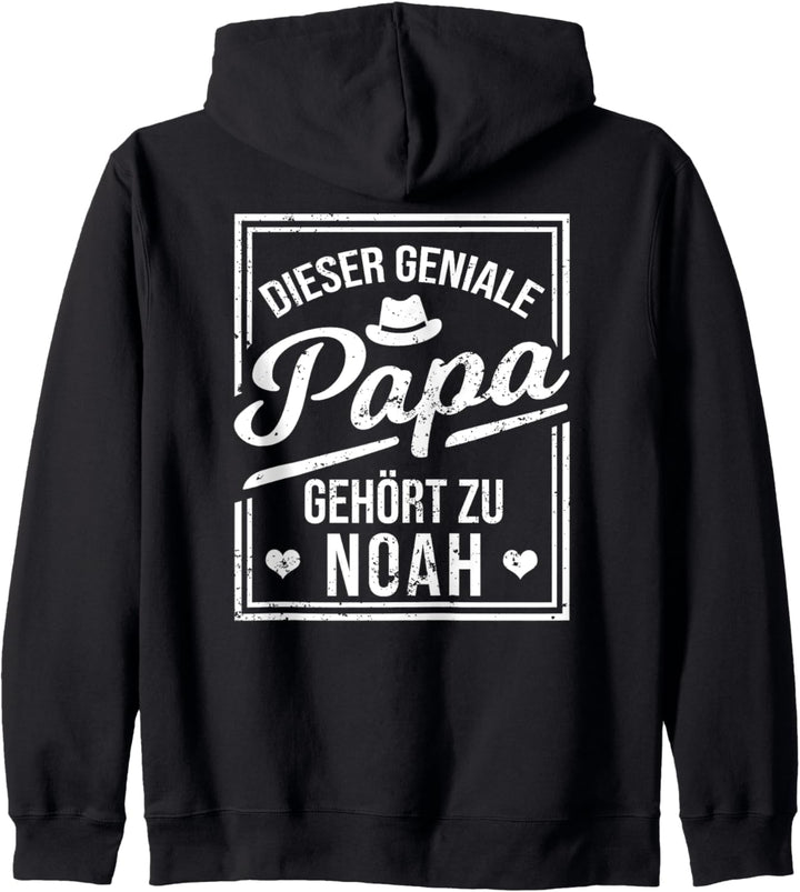 Dieser geniale Papa gehört zu Noah Jungen Name Kapuzenjacke