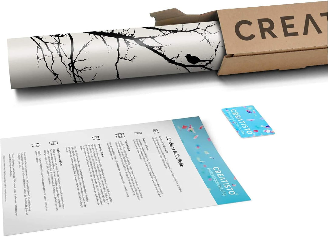 Fensterfolie Sonnenschutz I Hochwertige Folie für Fenster - selbsthaftend I Dekofolie für Bad, Küche