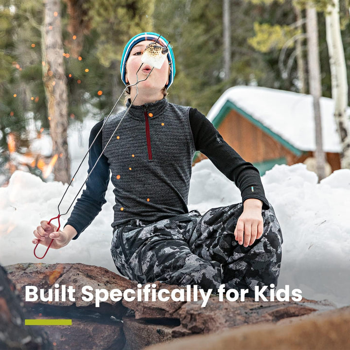 Smartwool Kinder Langarmshirt Crew L Garden Pink Heather, L Garden Pink Heather