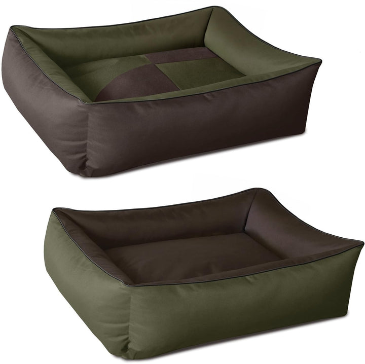 BedDog Hundebett 2in1 MAXQ, Hundekissen mit abziehbaren waschbaren Bezug, Hundekorb, Hundesofa, für