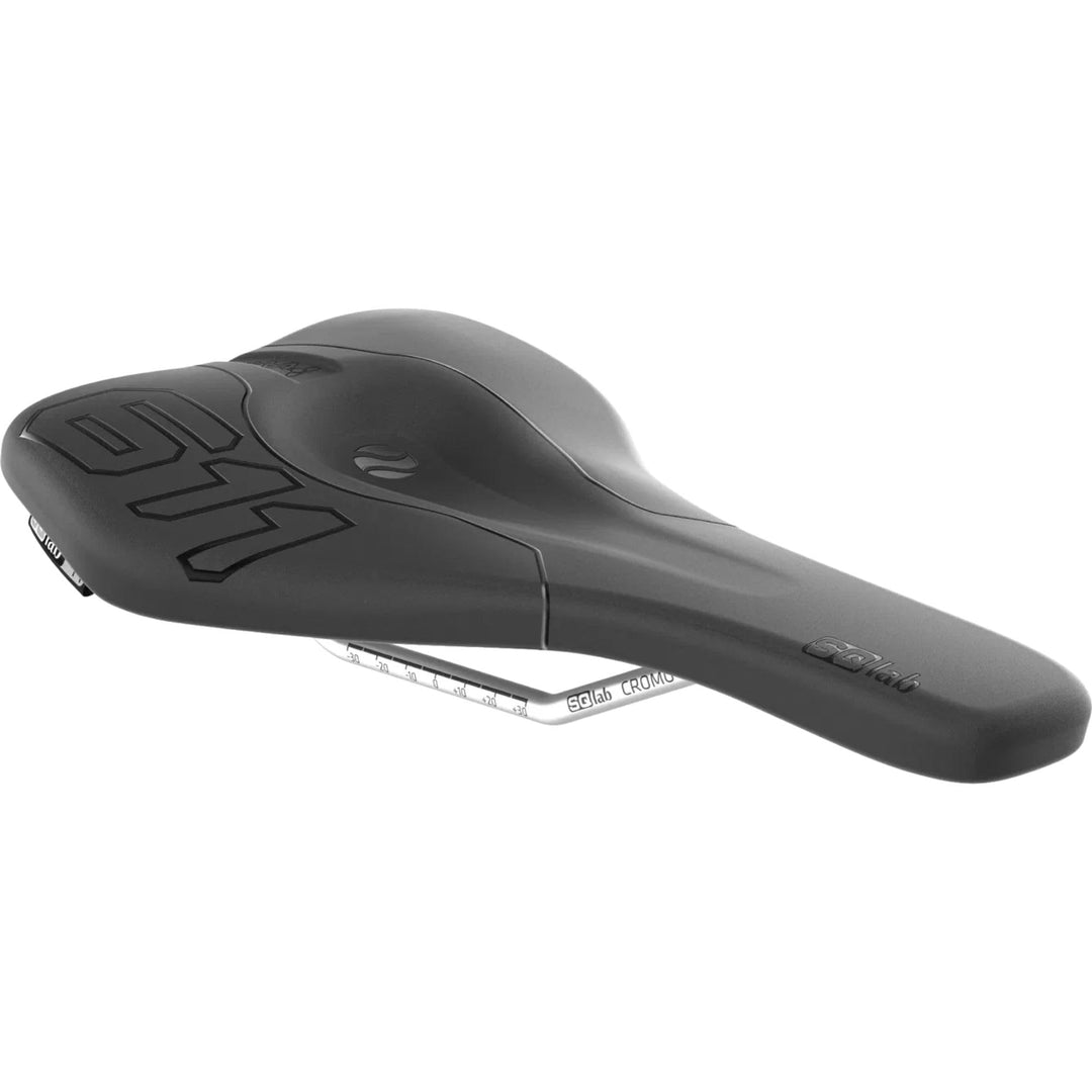 SQlab 611 Ergowave CrMo, MTB Tech & Trail Fahrradsattel Schwarz 15 cm Einfarbig, Schwarz 15 cm Einfa