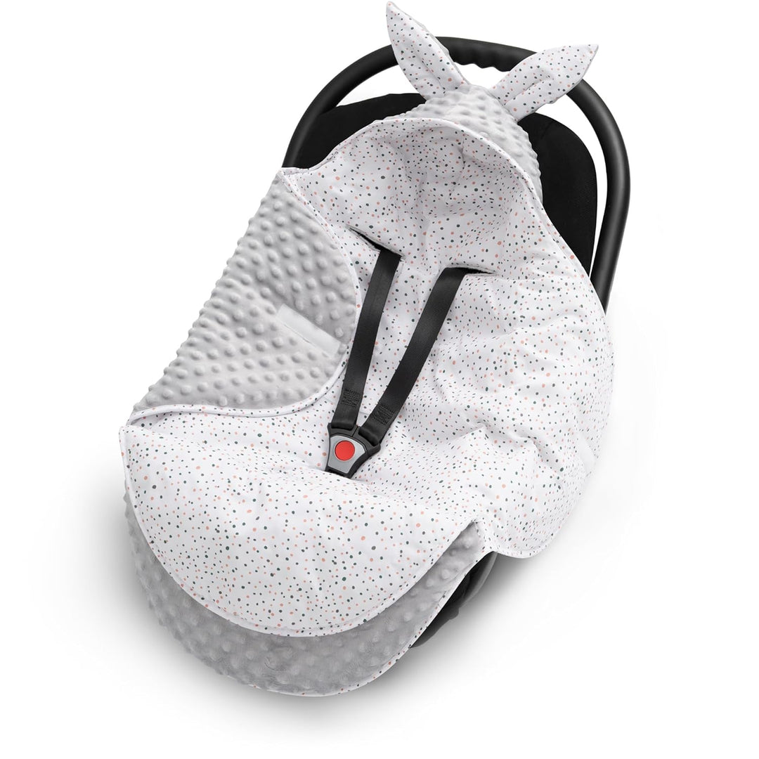 ELIMELI EINSCHLAGDECKE für Babyschale - Baby Winter Decke für Autositz, Buggys und Kinderwagen mit F