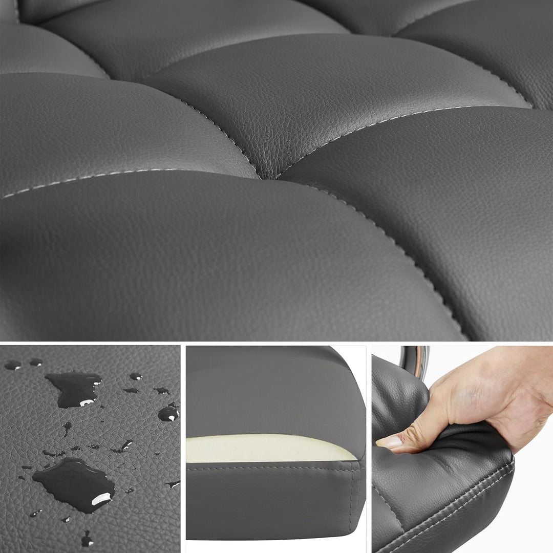 Yaheetech Bürostuhl ergonomischer Schreibtischstuhl Drehstuhl Drehocker Arbeitshocker mit abnehmbare