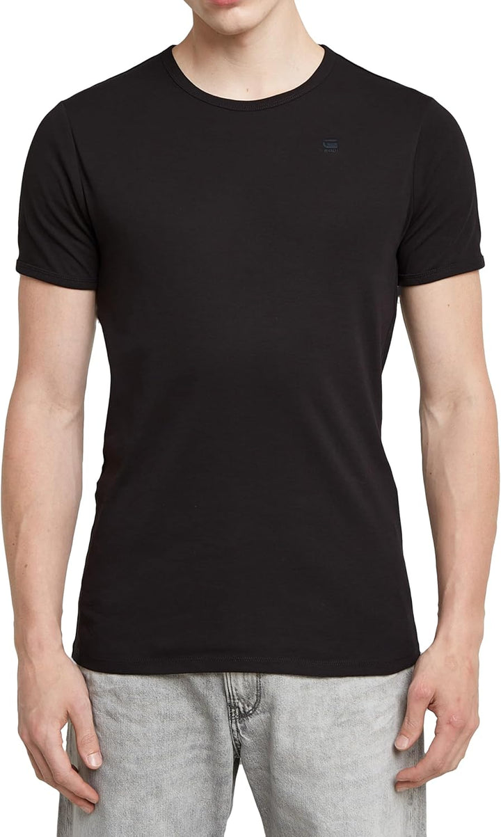 G-STAR Herren Base T-Shirt 2-Pack XXS Schwarz (Black D07205-124-990), XXS Schwarz (Black D07205-124-