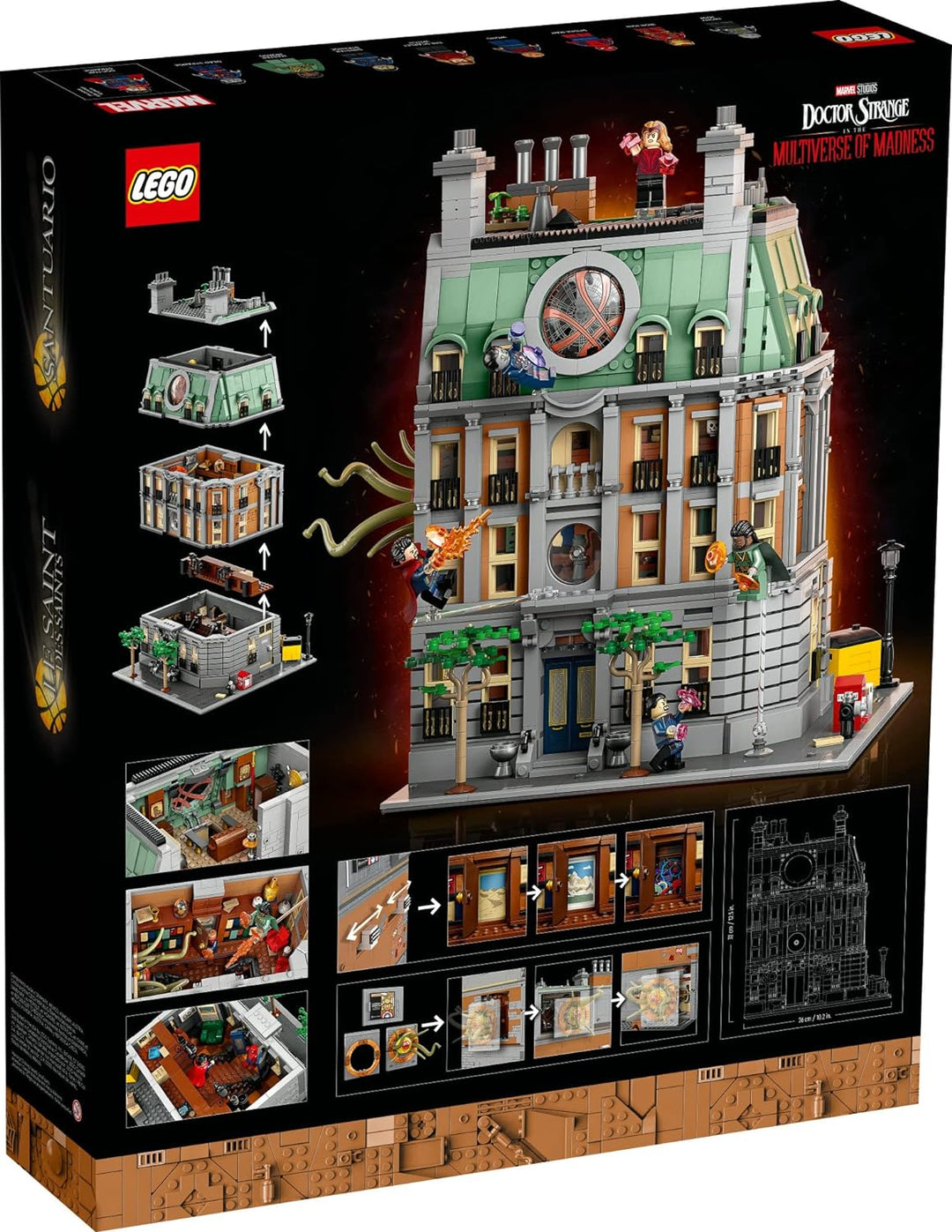 LEGO 6378958 Sanctum Sanctorum 76218 Master MordoIron ManSpider-ManDoctor StrangeWongEbony MawSinist