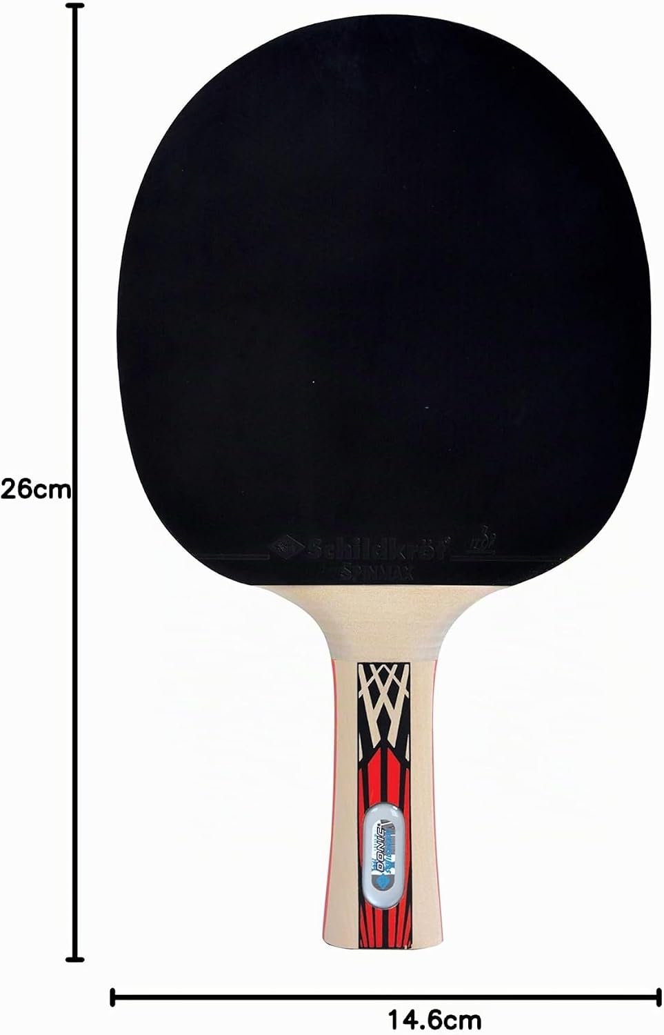 Donic-Schildkröt Tischtennisschläger Legends 900 FSC, AVS, PLS &amp; Ergo-Griff, 2,1 mm Schwamm, FSC Hol
