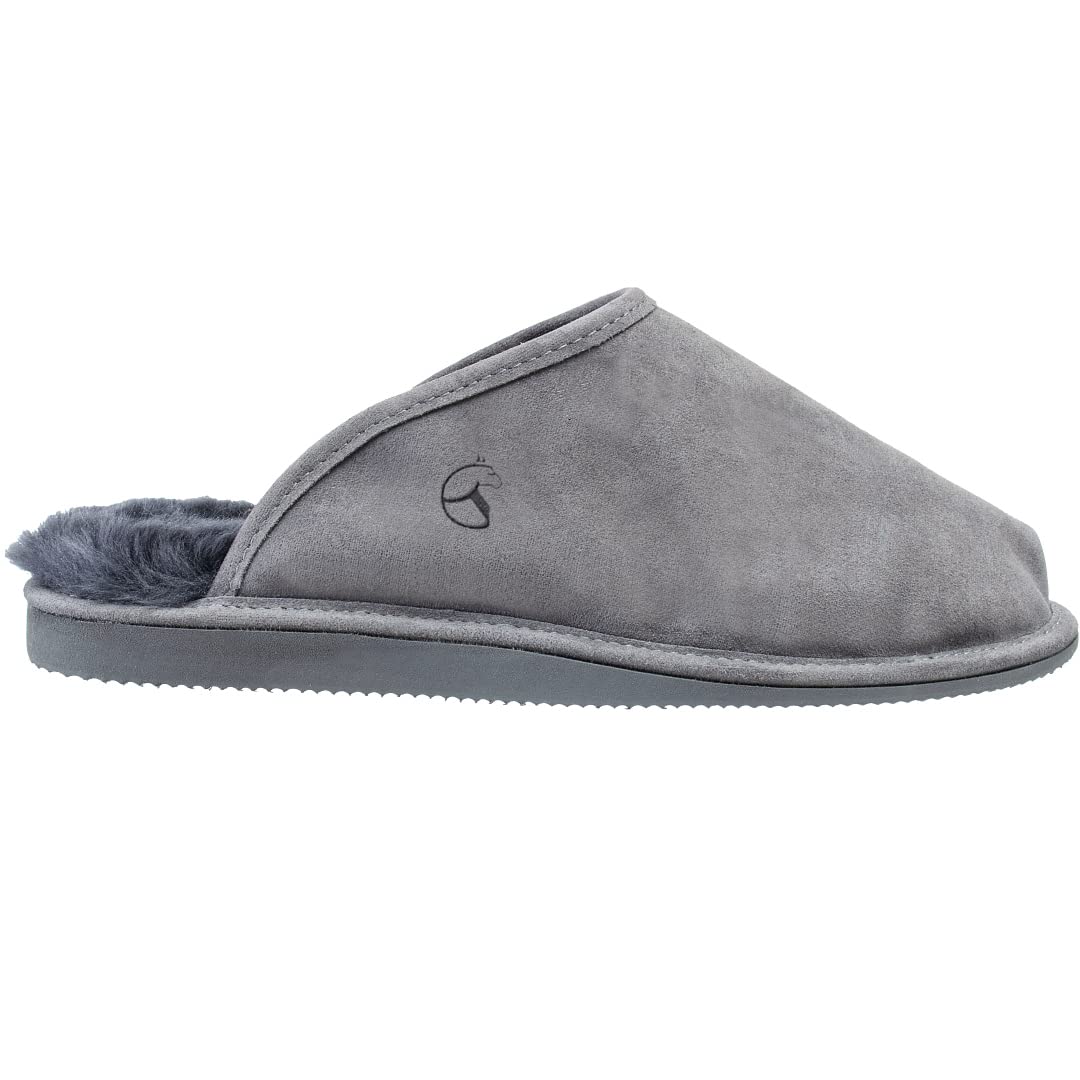 ESTRO Lammfell Hausschuhe Herren Pantoffeln Leder - Warm Lammfellhausschuhe Sheepskin Slippers Warme