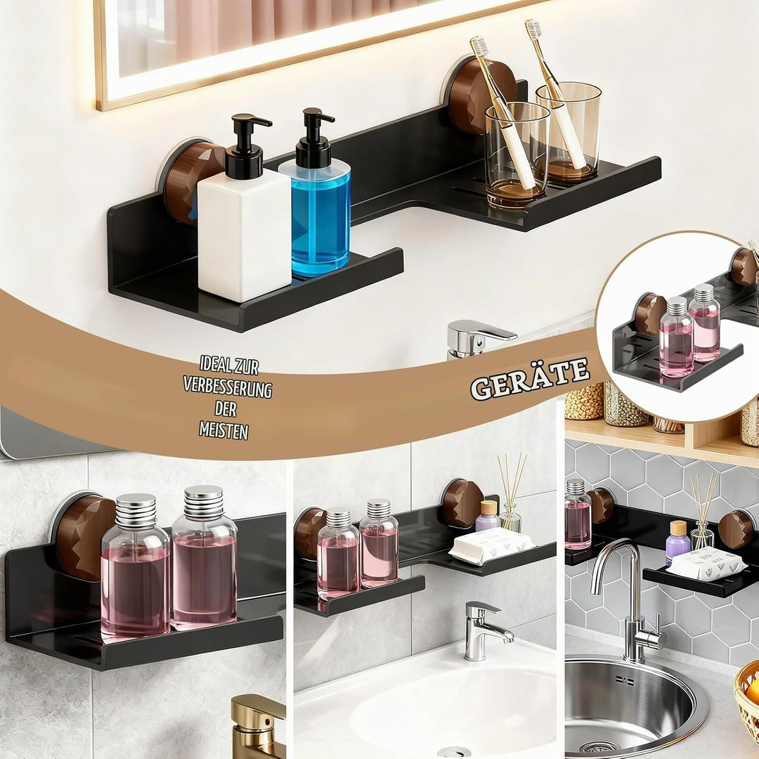 Waschbecken Ablage, Bad Organizer Badezimmer Regal Ohne Bohren Bad Ablage über Waschbecken 40 X 16 X