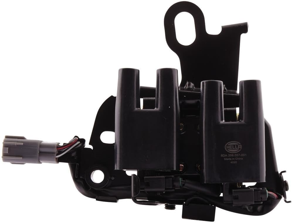 HELLA 5DA 358 057-891 Zündspule - 3-polig - inkl. Spulenstecker/Doppelzündspule - geschraubt