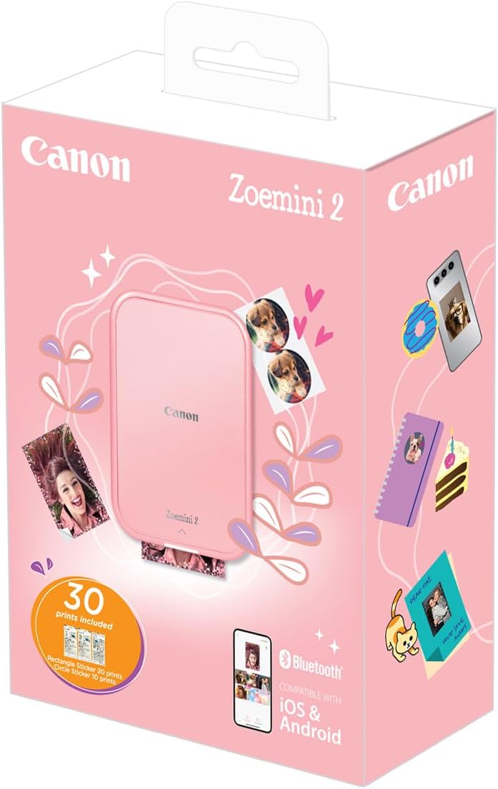 Canon Zoemini 2 Mini Fotodrucker mobil tragbar unterwegs Hosentasche Printing KIT & ZP-2030 Original