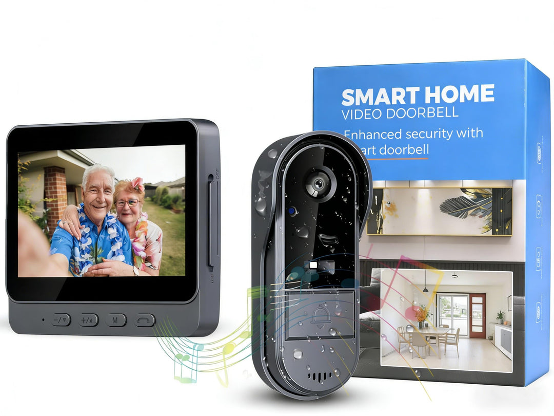 Zeerkeer Drahtlose Video Türklingel mit Kamera 1080P Kabellose Video Gegensprechanlage Family Interc