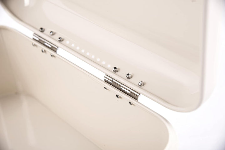 Theo&Cleo Brotkasten mit Deckel, Grosser Knäckebrot Box aus Metall, Brotaufbewahrungsbox Bread box,