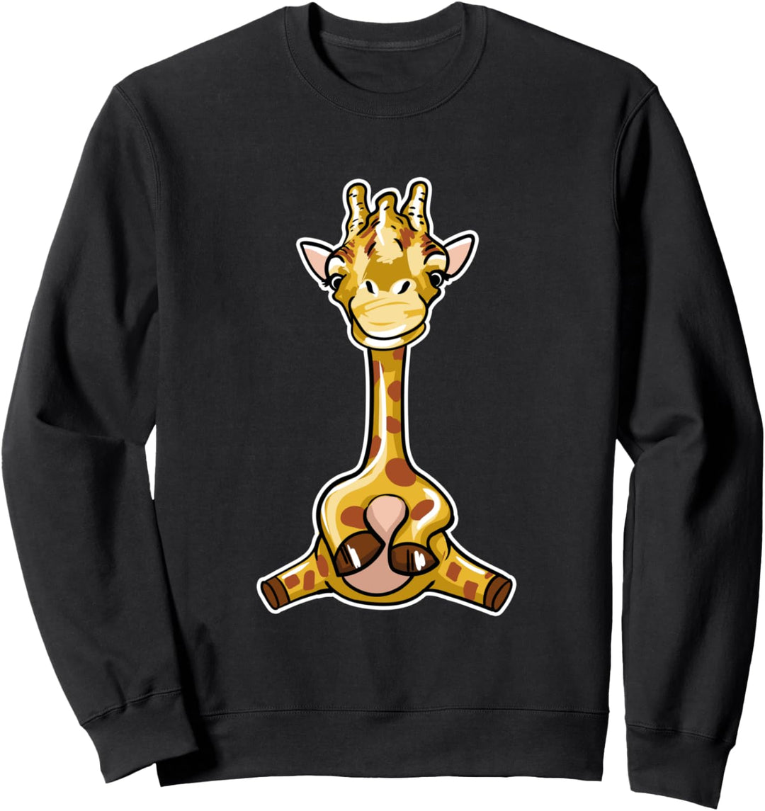 Lustige Giraffe Illustration Liebesgeschenk Süsse Giraffe Sweatshirt