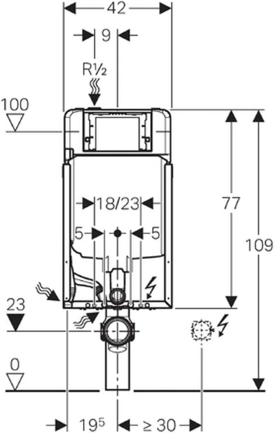 Geberit 110.790.00.1 Vase Hänge