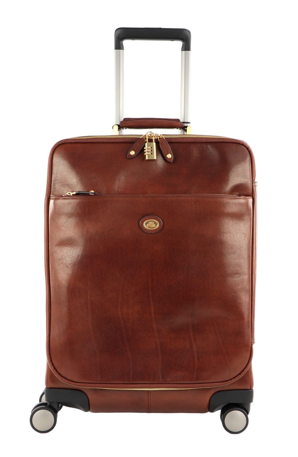 The Bridge Viaggio 4-Rollen Kabinentrolley Leder 53 cm