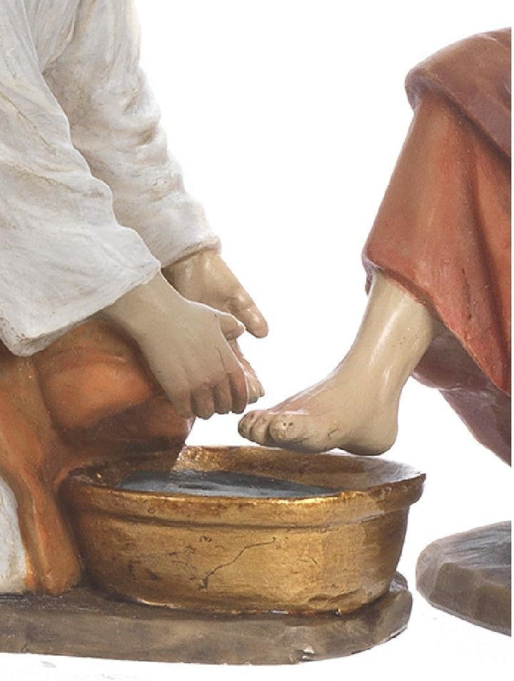 Set Statuen Krippe Ostern Via Crucis Lavendel Füsse 12,5 cm 4 Themen aus Harz