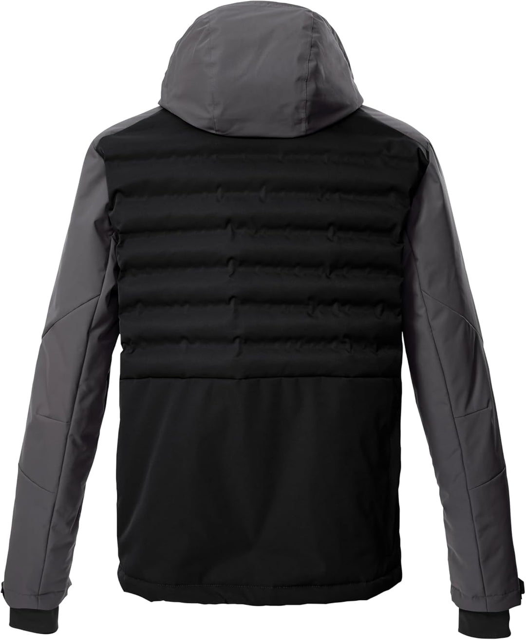 Killtec Herren Ksw 72 Mn Ski Jckt Hybridjacke/Steppjacke mit abzipbarer Kapuze und Schneefang S Schw