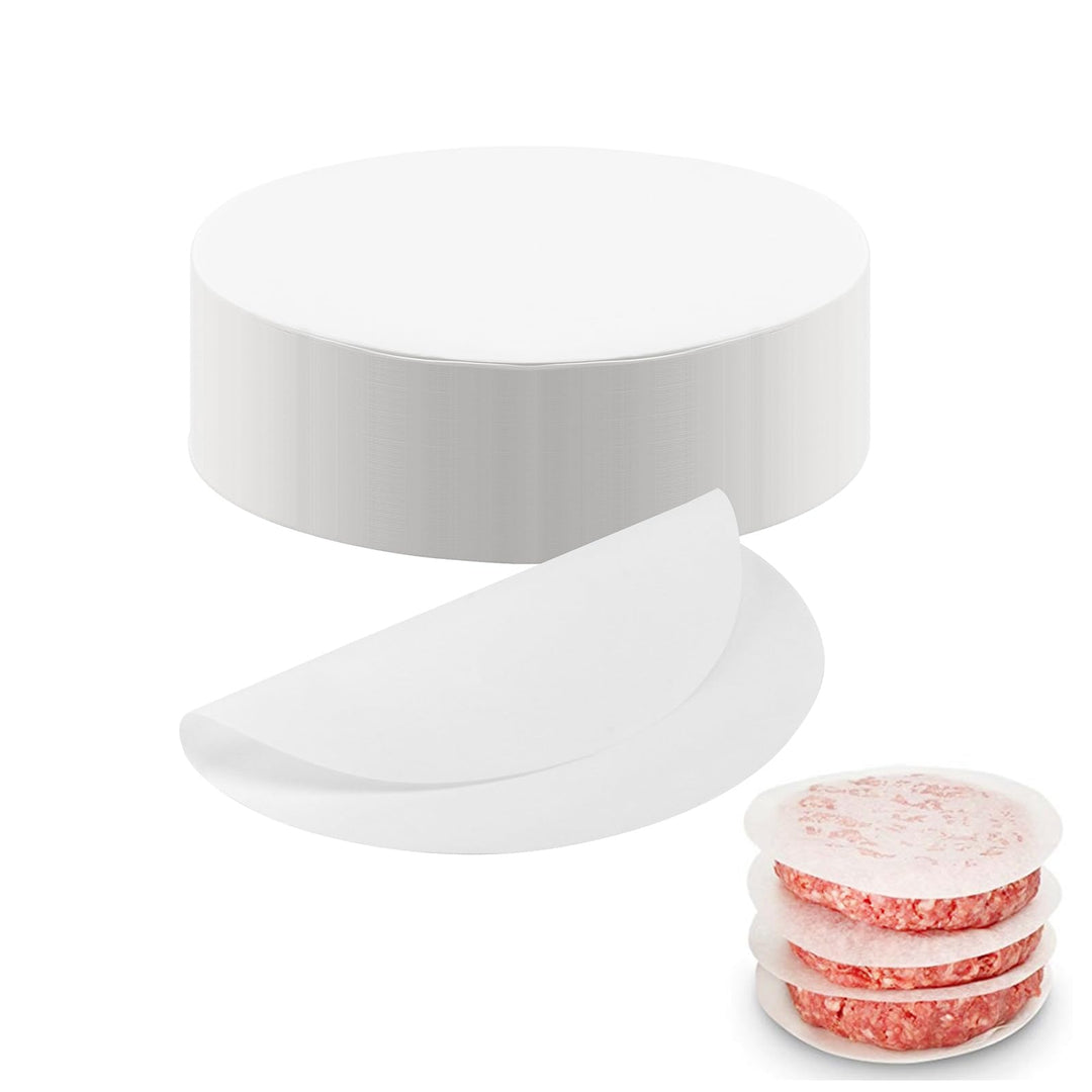 1200 Stück 13cm Burger Papier Rund, Burger Backpapier für Burgerpresse, Burger Patty Papier Trennpap