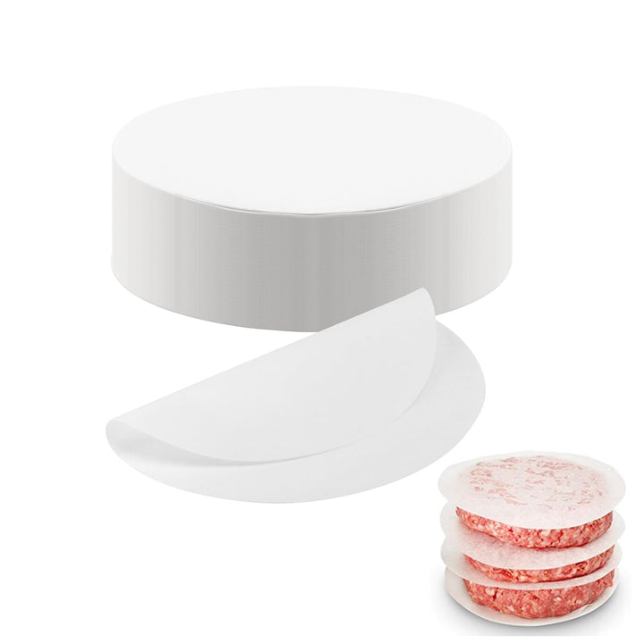 1200 Stück 13cm Burger Papier Rund, Burger Backpapier für Burgerpresse, Burger Patty Papier Trennpap