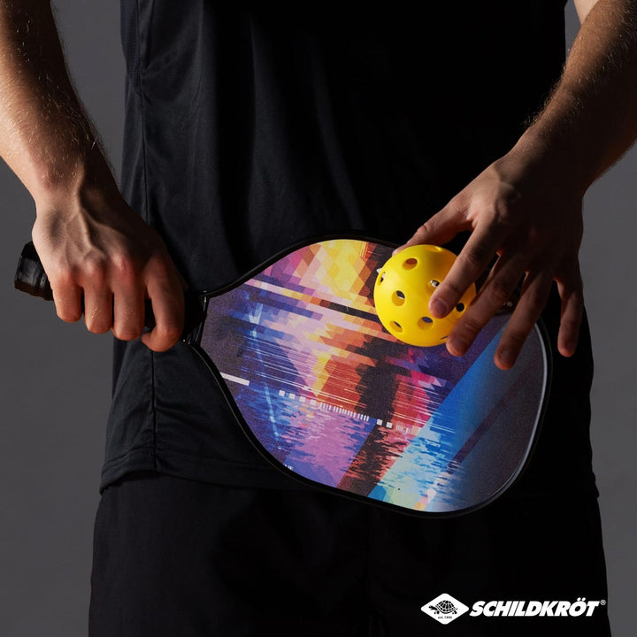 Schildkröt Pickleball Set mit 2 Schlägern, 1 Indoor und 1 Outdoor-Ball, 1 Tragetasche, für Anfänger