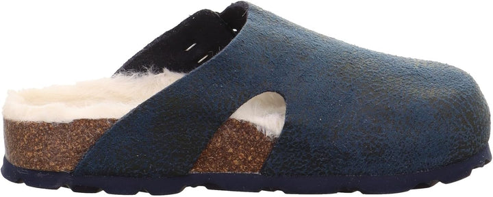 Superfit Mädchen FussbettpantoffelHausschuh 24 EU Blau Mehrfarbig 8030, 24 EU Blau Mehrfarbig 8030