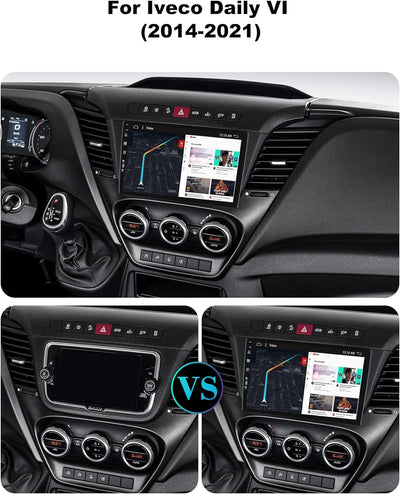 BXLIYER Android 12-6G+128G - IPS Autoradio Passt für Iveco Daily VI (2014-2021) - Eingebaut Carplay/