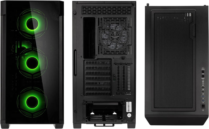 KOLINK Observatory Z ARGB E-ATX Midi-Tower Computer Gehäuse, 4 Vorinstallierte ARGB-Lüfter, Gehäuse