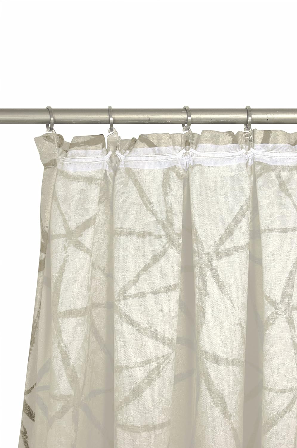 Wirth Fertigschal Lisburn mit Kräuselband, Polyester, Beige, 150 x 135 cm Beige 150 x 135 cm, Beige