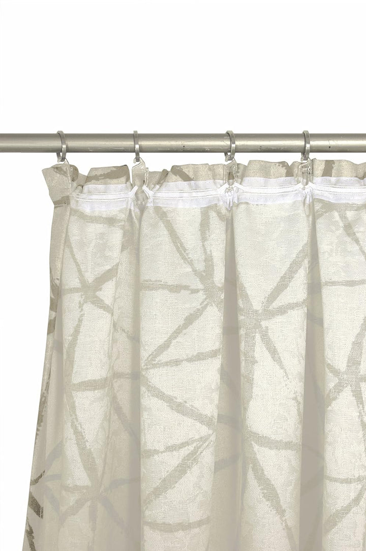 Wirth Fertigschal Lisburn mit Kräuselband, Polyester, Beige, 150 x 135 cm Beige 150 x 135 cm, Beige