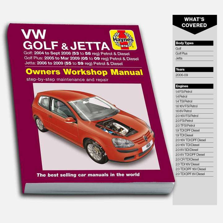 VW Golf (04 - Sept 08), Golf Plus (05 - Mar 09) &amp; Jetta (06 - 09) Haynes Repair Manual, Taschenbuch