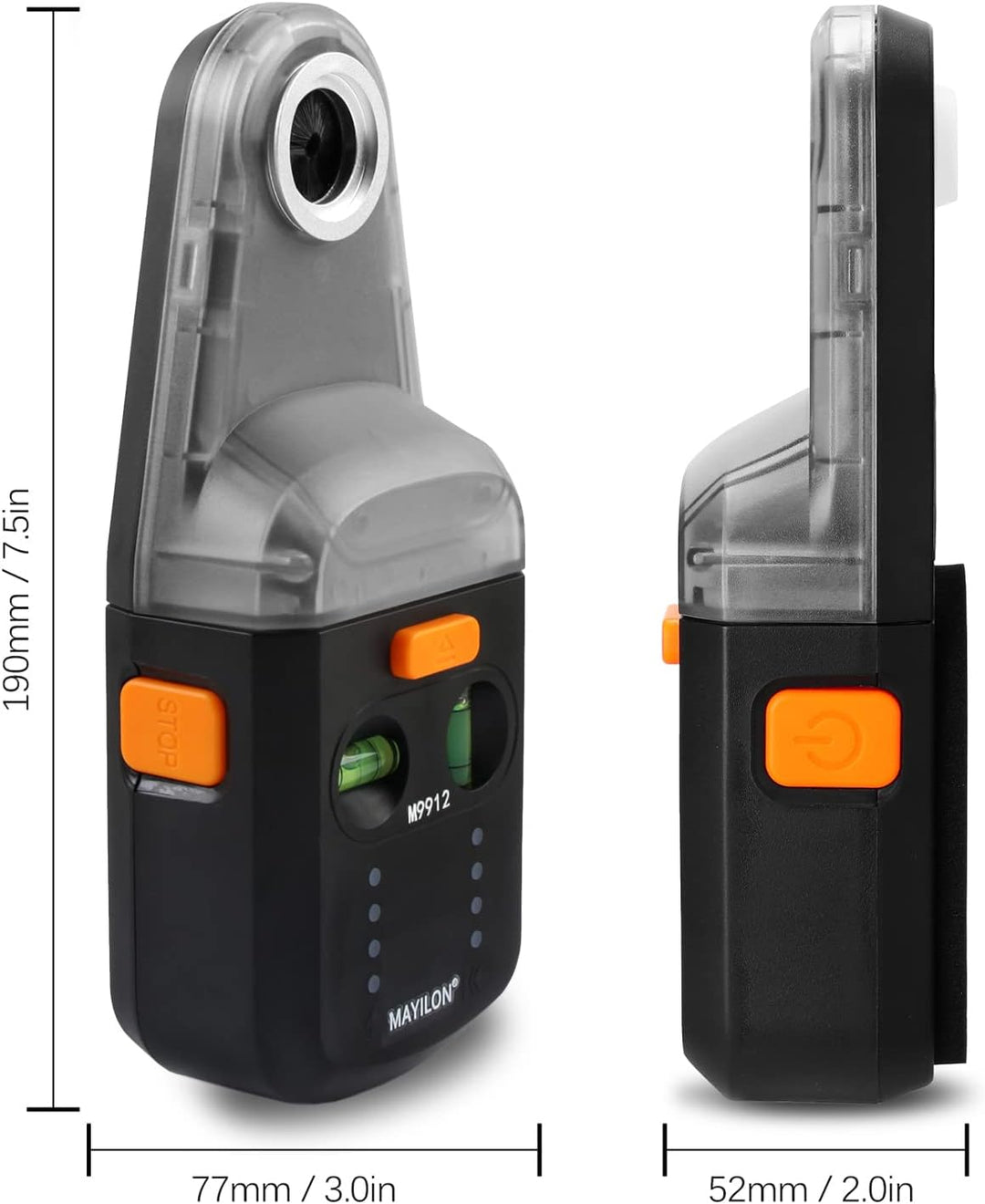 M9912 Staubabsaugung Absaughaube für Schlagbohrmaschine mit Laserebene, Elektrischer Bohrstaubsammle