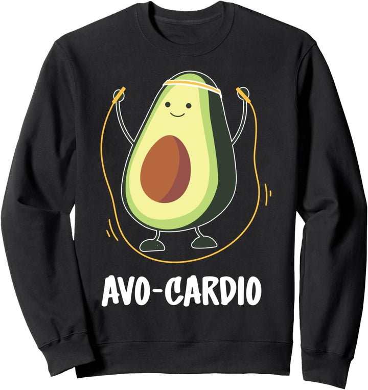 Avocardio Avo-Cardio Übung Fitness Fitnessstudio Avocado Sweatshirt