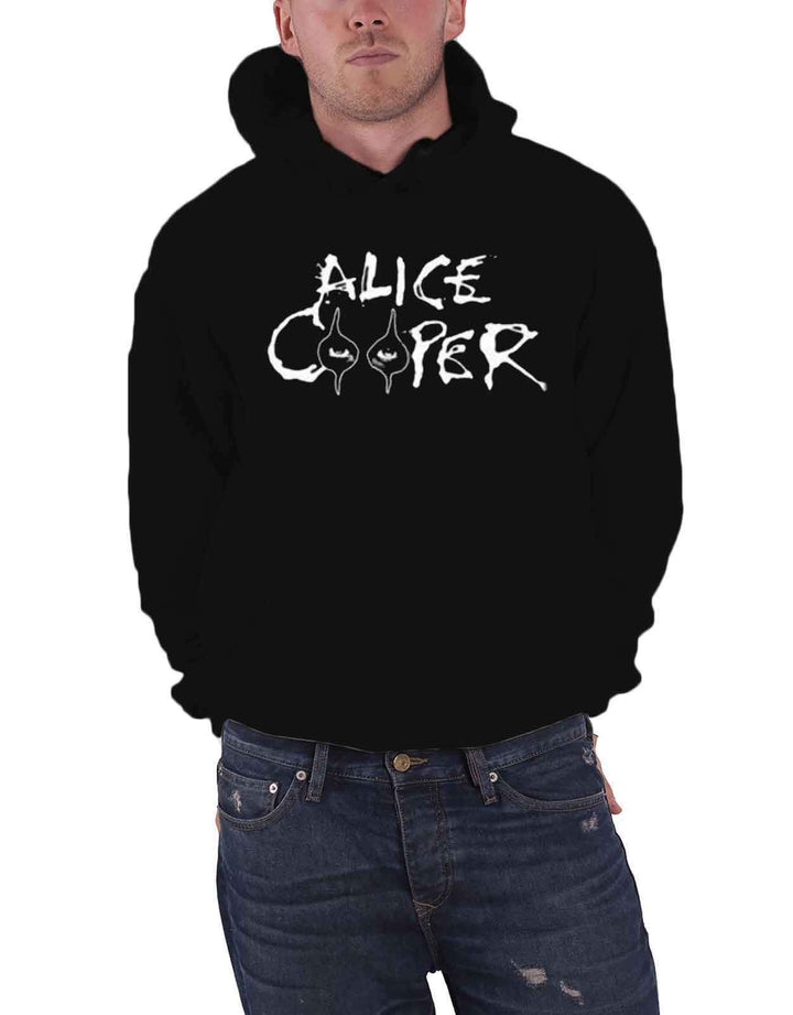 Unbekannt Alice Cooper Eyes Logo offiziell Herren Nue Schwarz Pullover Kapuzenpullover