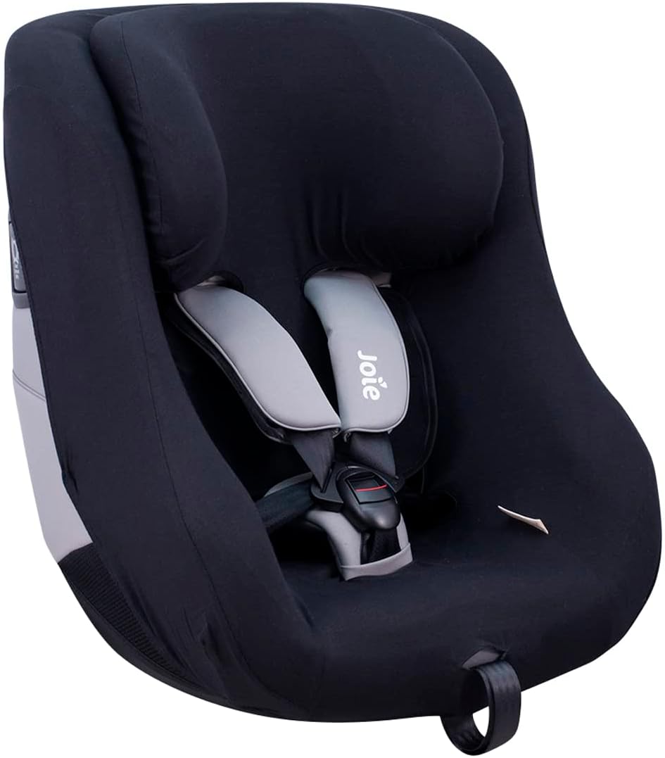JYOKO Kids Bezug aus Baumwolle, kompatibel mit Joie I-Spin 360 und Joie I-Safe (Black Star) Schwarz