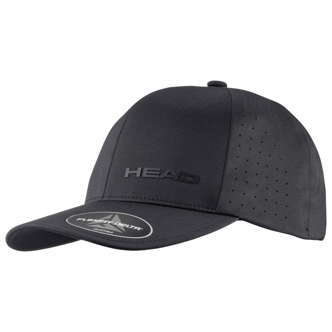 HEAD Unisex-Adult Delta Flexfit Cap, schwarz, One Size