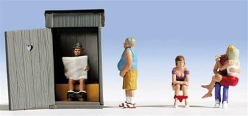 NOCH® Klogeschichten, handkolorierte Miniaturfiguren für Spur H0, Modellbau und Dioramen