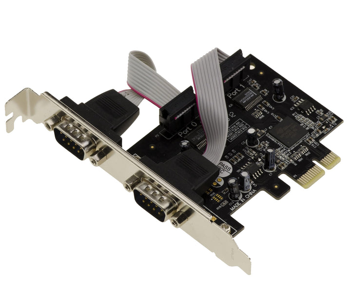 KALEA-INFORMATIQUE PCI Express PCIe Serial RS232 Controller-Karte mit 2 Ports und Oxford OXPCIe952 C